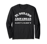 El Dorado Arkansas Coordinates Souvenir Long Sleeve T-Shirt