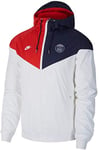 Nike Psg M Nsw WR WVN AUT Cl Sport Jacket - White/Midnight Navy/University Red/White, XX-Large