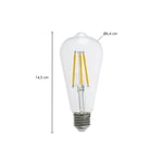 Arcchio LED-lamppu kirkas E27 3,8W 2700K 806lm
