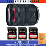 Canon RF 24-105 mm f/4L IS USM + 3 SanDisk 128GB Extreme PRO UHS-II 300 MB/s + Guide PDF '20 TECHNIQUES POUR RÉUSSIR VOS PHOTOS