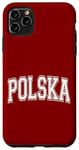 Coque pour iPhone 11 Pro Max Polska Pologne Varsity Style maillot de sport