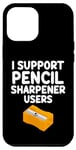 Coque pour iPhone 15 Plus I Support Taille-crayon Manuel Rotatif Utilisateurs Graphite