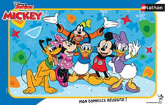 Nathan - Puzzle Enfant - Cadre 15 pièces - Les amis de Mickey - Disney - Fille ou garçon dès 3 ans - Puzzle de qualité supérieure - Carton épais et résistant - Disney Mickey Mouse - 86146