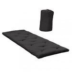 Inside75 Lit futon standard BED IN A BAG couleur gris foncé