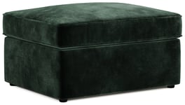 Jay-Be Velvet Footstool Sofa Bed - Dark Green