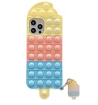 Ice Cream Pop it Fidget Skal till iPhone 11 - Rosa - TheMobileStore Fidget Toys