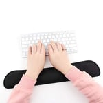 Desktop Anti Slip Black Gel Wrist Rest Support Comfort Pad for PC Computer Gaming Keyboard Raised Platform Hands -Black