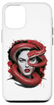 iPhone 14 Scarlet Temptation: Woman and Snake Case