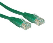 0.5M / 50cm Short Ethernet Cable / CAT5E Network Lead/Green/BY CABLES 4 ALL
