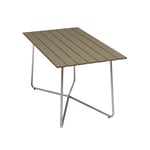 Grythyttan Stålmöbler - Bord B25A 120cm varmförzinkat stativ ljusgrön ek - Matbord utomhus - Grön