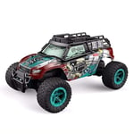 GRTVF Four Drive Dual Steering Climbing Truck, 1/16 Scale Children Remote Control Car 2.4Ghz 20km/h High Speed Monster Vehicle 4x4 4WD Strong Power Independent Suspension Spring RC Buggy