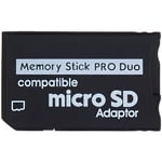 Adaptateur Micro SD Memory Stick DUO PRO pour Sony PSP - VINSIC - Noir