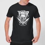 Marvel Thor Ragnarok Thor Hammer Logo Men's T-Shirt - Black - 3XL