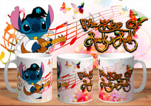 Mugtime (TM) - Lilo and Stitch Style Elvis Presley Inspired Ceramic Coffee Tea Mug Cup 11oz 330ml