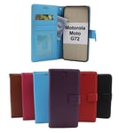 New Standcase Wallet Motorola Moto G72 (Svart)
