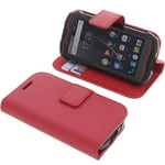 foto-kontor Cover compatible with Cubot King Kong Mini book-style red case