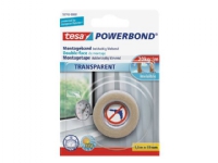 Tesa Powerbond - Monteringsbindemedel - 19 mm x 1.5 m - transparent