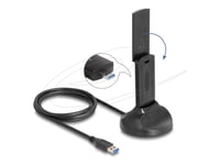 Delock - Nätverksadapter - Usb 3.0 - Wi-Fi 6E - Svart