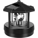 Solcellsfyr, LED roterande fyrträdgårdslampa trädgård gräsmatta