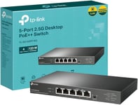 TP-Link 5-Port 2.5G Desktop Switch with 4-Port PoE++, 60W Budget for PoE++...