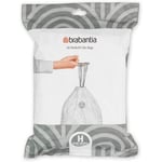 Brabantia 50-60L Bin Liners Waste Bags Type H Size Smart 40 Dispenser Pack