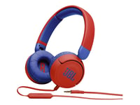 JBL Jr310 - Écouteurs avec micro - sur-oreille - filaire - jack 3,5mm - rouge