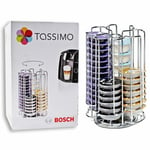 BOSCH TASSIMO STAND T-DISC HOLDER HOLDS UPTO 52 PODS CHROME GENUINE  00574959