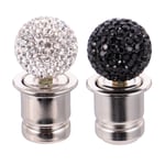 BESPORTBLE 2pcs Universal 12v Car Cigarette Lighter Crystal Bling Car Charger Rhinestone Motorcycle Lighter Auto Interior Accessory for Car Decoration