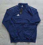 Adidas Track Tracksuit Jacket Top Mens Medium Navy Blue Full Zip Loose Fit