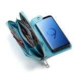 samsung Samsung S9 Plus Zipper Wallet Case Light Blue