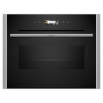 Neff C24MR21N0B N 70, Built-in compact oven with microwave function, 60 x 45 cm, Stainless steel