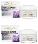 2x L'oreal Paris Wrinkle Expert Day Cream, 55+ Calcium, 50ml