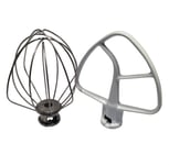 Original Kitchenaid Stand Mixer Wire Whisk & Flat Beater. K45WW & K45B.