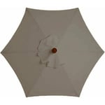 Parasollöverdrag - 6 Ribbor - 3 M - Vattentätt - UV-skydd - Ersättningsduk (3M / 9.8Ft, Khaki)