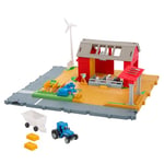Matchbox Toy Car Playset, Action Drivers Farm Adventure Set with 1:64 Scale Tractor, Trailer, 2 Hay Bales & Detachable Goat, Horse & Cow Figures, Realistic Sounds, HRY42