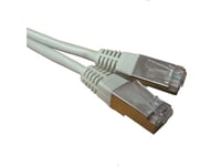 Câble réseau ADSL RJ45 double blindé 1.0m Cat.6a