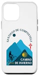 Coque pour iPhone 12 mini Camino De Invierno Vélo Femme Saint-Jacques-de-Compostelle 2024