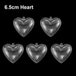 5pcs Transparent Balls Egg Star Heart Shape Candy Box 6.5cm