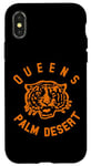 Coque pour iPhone X/XS Reines officielles de l'âge de pierre Tiger Palm Desert