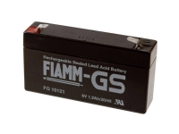 Fiamm PB-6-1,2-4,8 FG10121 Blybatteri 6 V 1,2 Ah Blyfilt (B x H x D) 97 x 58 x 54 mm Platt kontakt 4,8 mm Underhållsfritt, låg självurladdning
