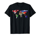 World Map Flag Atlas T-Shirt Country Pride T-Shirt