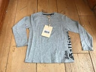 john galliano grey black logo t shirt top 4 years bnwt