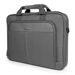 Targus Unisex-Adult Slim Briefcase with Crossbody Shoulder Bag 16" Classic Topload-Notebook Carrying Case, Gray, 16 inch