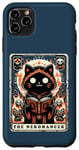 Coque pour iPhone 11 Pro Max The Nekomancer Carte de tarot humoristique avec chat nécromancien