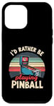 Jeu d'arcade vintage Pinball Machines Lover Coque pour iPhone 12 Pro Max