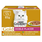 Purina Gourmet Gold Lot de 8 boîtes de 12 boîtes de 85 g - 96 canettes