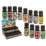 12-Pack - Doftolja / Parfymolja för Aromalampor - Olika dofter MultiColor