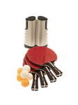 Nordic Games Table tennis set with adjustable net 4 rackets and 6 balls