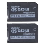 2pcs Micro SD to Pro Duo Memory Card Adapter Slot Compatible with Sony Cameras