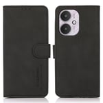 SKALO Xiaomi Redmi 13C 4G KHAZNEH Plånboksfodral i PU-Läder - Svart Svart